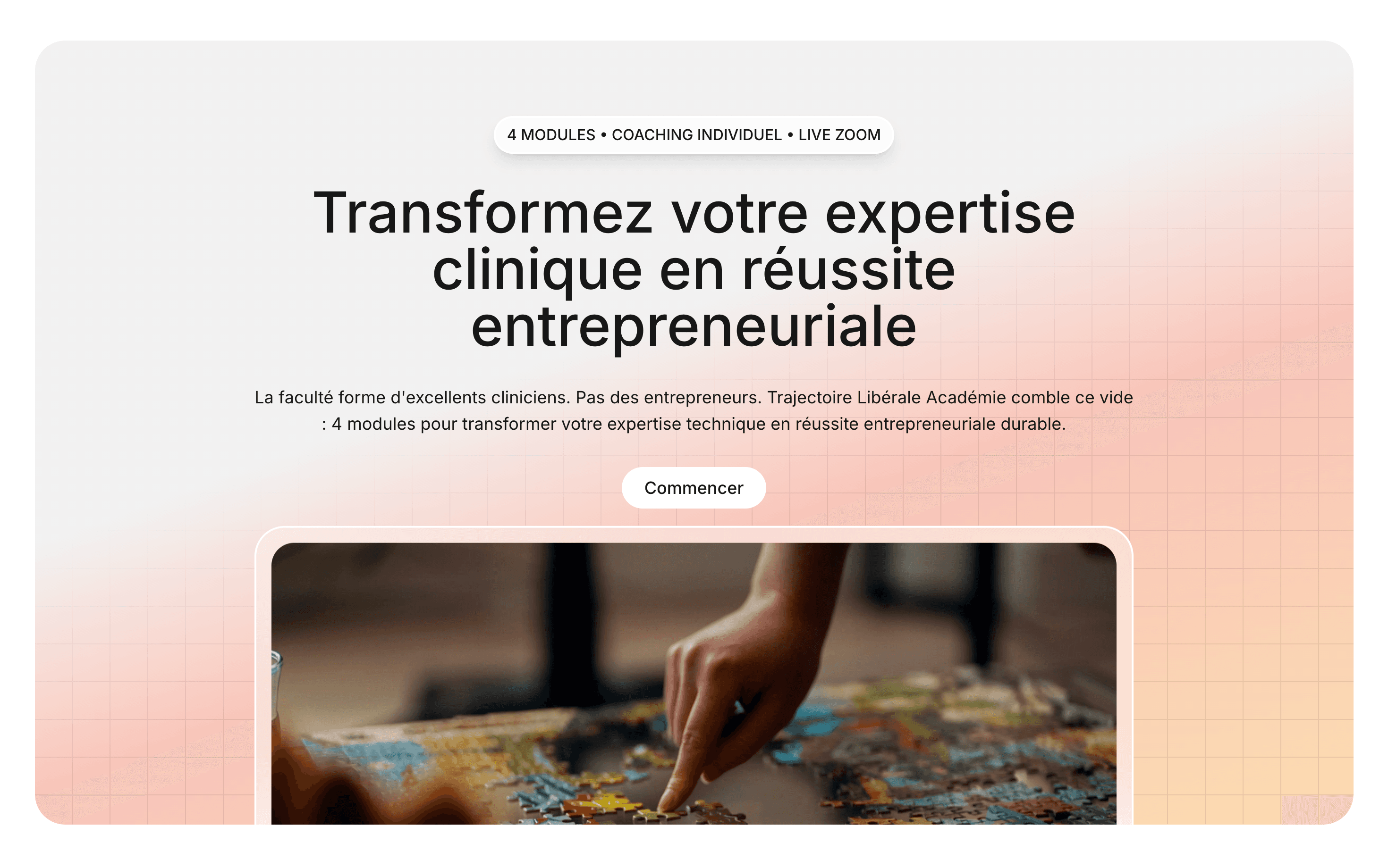Trajectoire Libérale Académie, plateforme